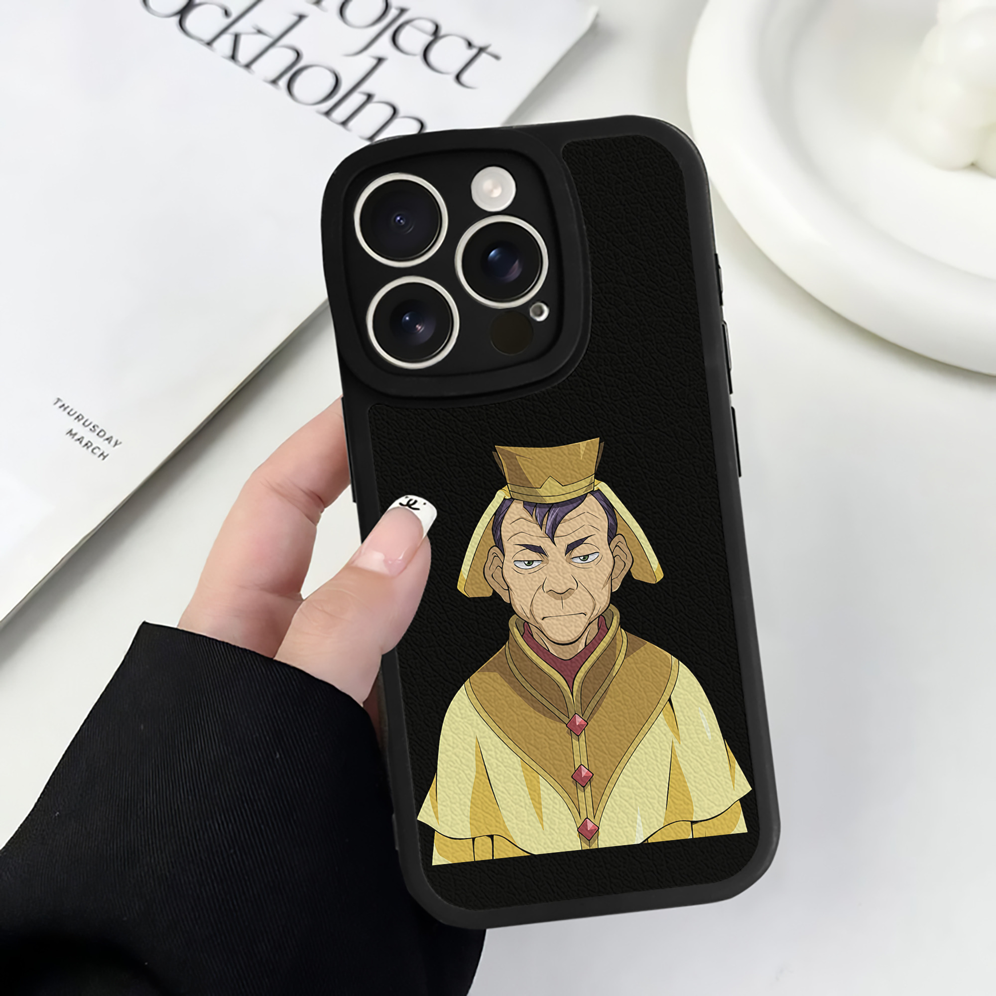 遊☆戯☆王 Yu-Gi-Oh! 【iPhone 16シリーズ対応】シリコンスマホケース（レザー調） 材質：シリコン